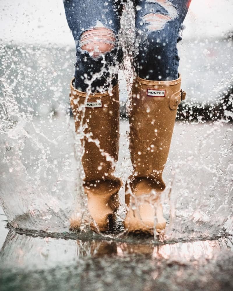 bottes de pluie plastique