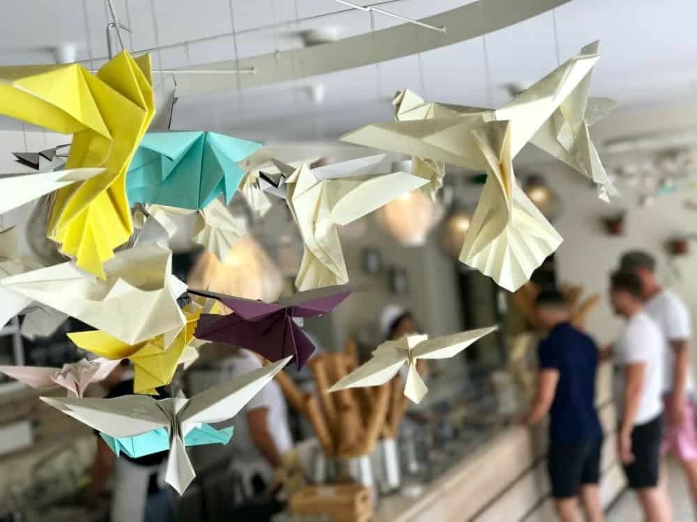 recyclage papier en origami