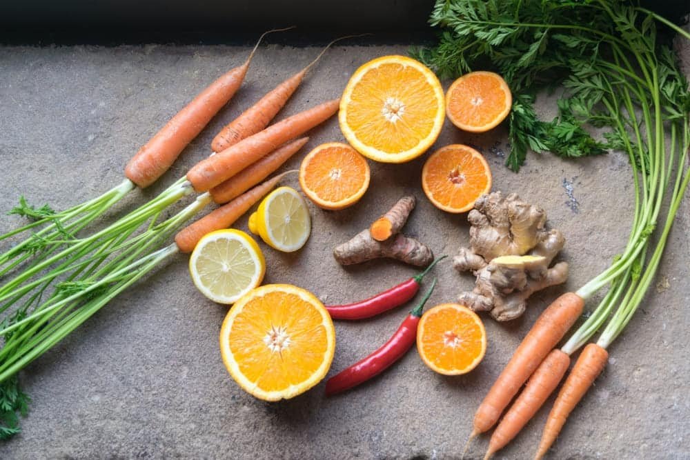 aliments dans le jus de gingembre